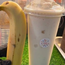 กล้วยหอมนมสดปั่น สตอเบอรี่