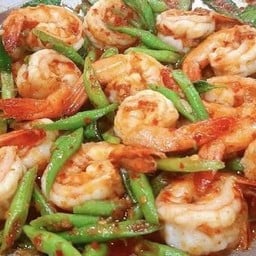 กับ/กุุ้งผัดพริกแกง