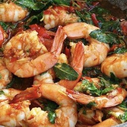 กับ/กะเพรากุ้ง