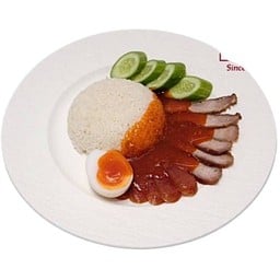 ข้าวหมูแดง ไข่ (บุญเลิศบะหมี่หมูแดง)