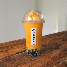 ชาไทยปั่น + มุกดำ