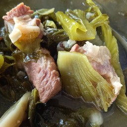 ต้มผักกาดดอง ซี่โครงหมู