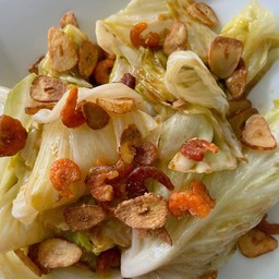 กะหล่ำปลึทอดน้ำปลา 魚露炒高麗菜
