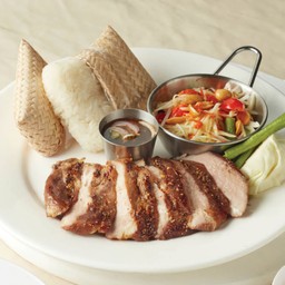 K3.สเต๊กหมูย่างจิ้มแจ่ว