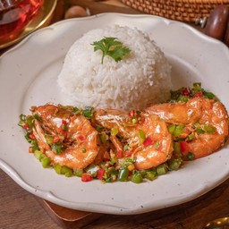 E9 ข้าวคั่วพริกเกลือกุ้ง