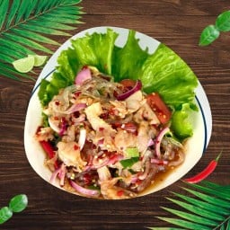 ยำปลาร้า เเซ่บซี๊ดดด ถ.ประชาสโมสร