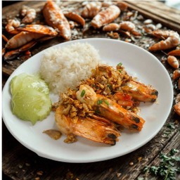 ข้าวกุ้งผัดพริกเกลือ