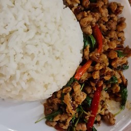 ข้าวกระเพราหมูสับ