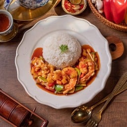E12 ข้าวผัดเปรี้ยวหวานฮ่องกงกุ้ง