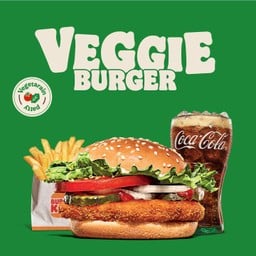 [อร่อยซ่ากับโค้ก] ชุดเวจจี้ เบอร์เกอร์