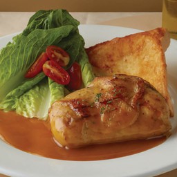 C6.สเต๊กไก่นุ่มฮันนี่มัสตาร์ด