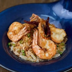 ยำส้มโอกุ้งกับผิวส้มซ่า