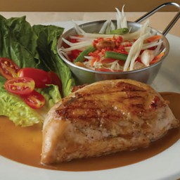 C4.สเต๊กไก่พริกไทยดำ