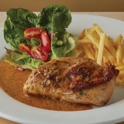 C3.สเต๊กไก่เนยหม่าล่า