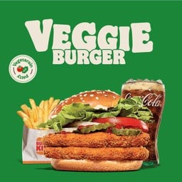 [อร่อยซ่ากับโค้ก] ชุดดับเบิ้ลเวจจี้ เบอร์เกอร์