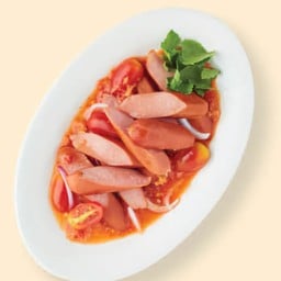 A10.ยำไส้กรอกบุชเชอร์