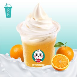 น้ำส้ม ท็อปปิ้งซอฟต์เสิร์ฟ