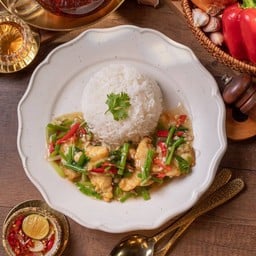 E8 ข้าวปลากะพงผัดขึ้นฉ่าย