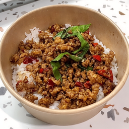 ข้าว กะเพรา(หมูสับ)