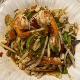 ตำกุ้งสด