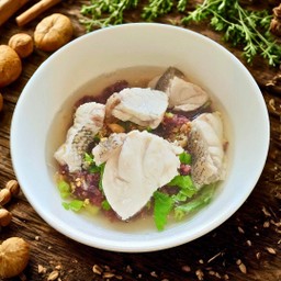 ข้าวต้มปลาเก๋า (ข้าวกล้องออร์แกนิค)