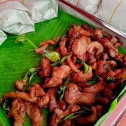 ข้าวเหนียวหมูแดดเดียว