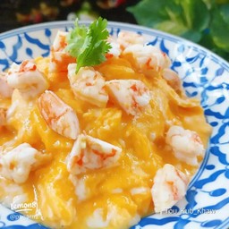 ข้าว (ไข่ข้น)กุ้ง