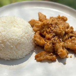 ข้าวหมูทอด