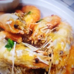 กุ้งอบวุ้นเส้นน้ำจิ้มซีฟู๊ดส์