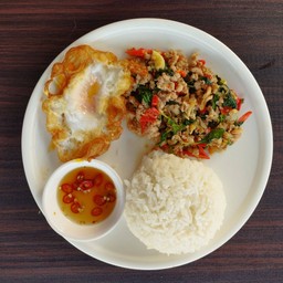 ข้าวผัดกระเพราหมู