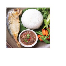 ข้าวคลุกน้ำพริก(ครัวหลังบ้าน)