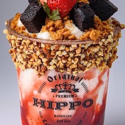 นมสดสตอเบอรี่ปั่น