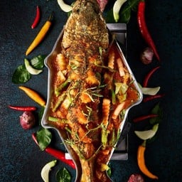 แป๊ะซะแกงส้มปลาช่อนทอด