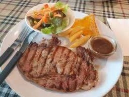 สเต็กเนื้อ สันนอก