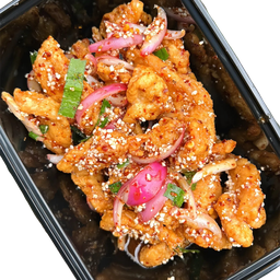 ไก่กรอบยำแซ่บ (กับข้าว)