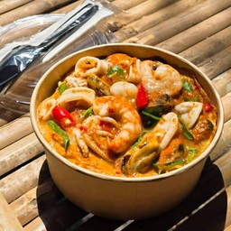 ข้าวไข่ข้นห่อหมกทะเล (ทีเด็ดของร้าน)