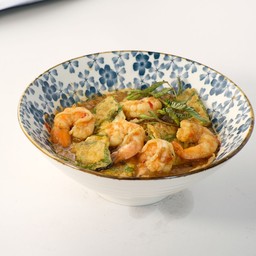 แกงส้มชะอมไข่กุ้ง