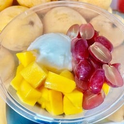 กรีกโยเกิร์ต มะม่วงสุก+คิมสัน