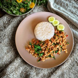ข้าวกะเพราหมูสับ