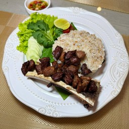 ข้าวผัดมันเนื้อ