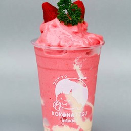 สตอเบอร์รี่ นมสด สมูทตี้