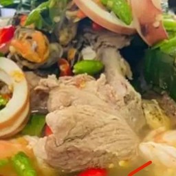 เล้งแซ่บเจ้าสมุทร อร่อยเผ็ดเเซ่บถึงใจ ใช้มะนาวแท้ 100 %