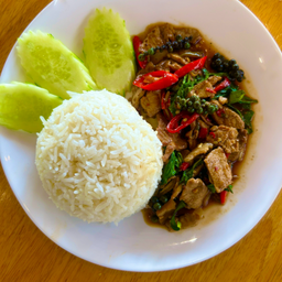 ข้าวผัดฉ่าหมูชิ้น