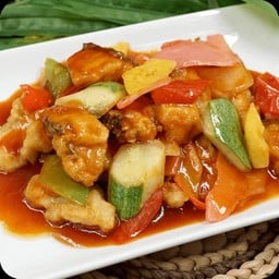 กับ/ปลากระพงผัดเปรี้ยวหวาน