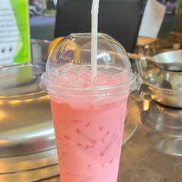 น้ำเต้าหู้นมชมพู