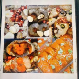 ทะเลดอง5เกลอปูไข่ + แซลมอน + กุ้ง + หอยนางรม + แมงกะพรุน