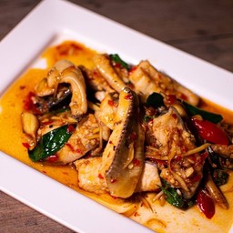 ผัดฉ่าปลากด(สด,ทอด)