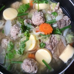 ต้มจืดเต้าหู้หมูสับ