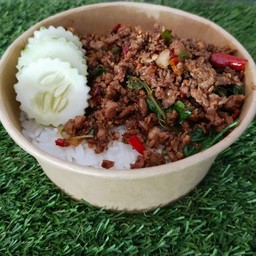 กระเพราเนื้อสับ