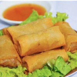 ปอเปี๊ยะกุ้งทอด  (7 ชิ้น)